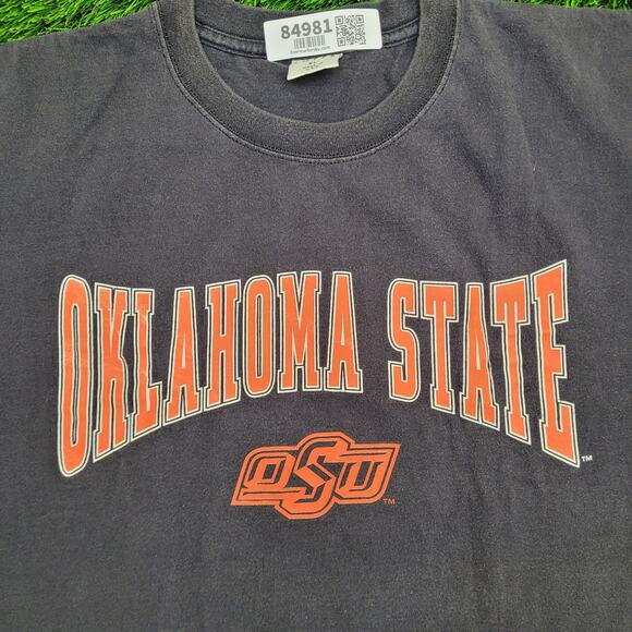 Vintage Oklahoma State University Sweatshirt XL 24x28 Faded Black - Picture 6 of 12